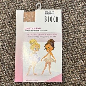 Bloch Contoursoft Children's PETITE Footed Tights in TAN